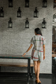 Check shorts & shirt