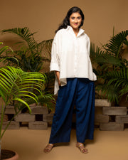 Pink, Blue, Black, Orange Flower Button Oversized Shirt