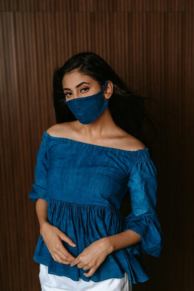 Indigo 20's off shoulder top with frill