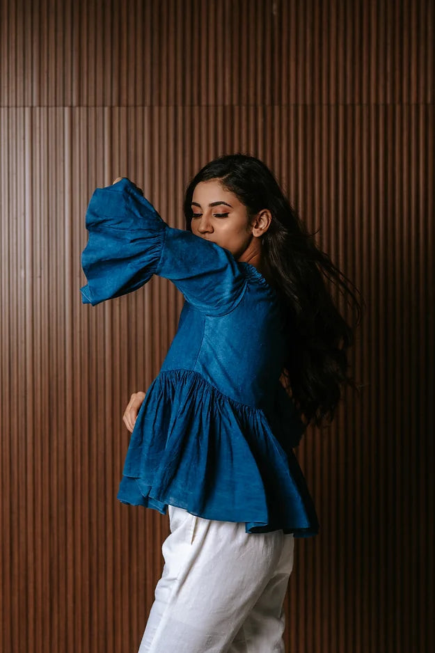 Indigo 20's off shoulder top with frill