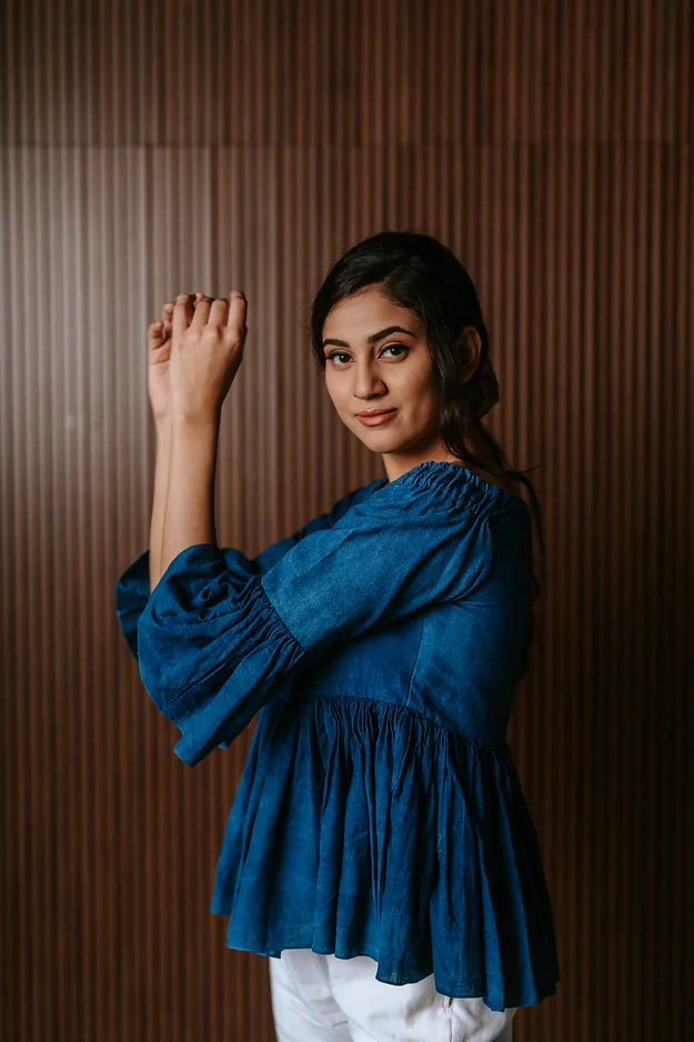 Indigo 20's off shoulder top with frill