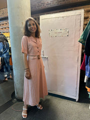 Orange / Blue Checks Skirt Top